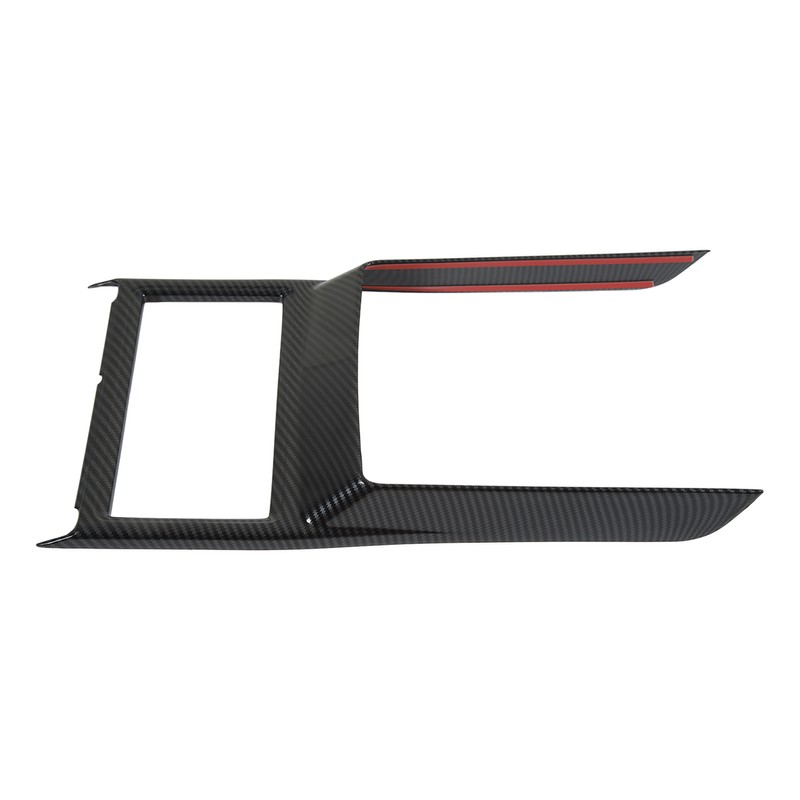 Car Cup Holder Frame Cover Carbon Fiber Pattern High Gloss