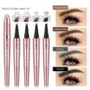 Magic Eyebrow Pencil with 4 Micro Fork Tips, Durable Waterproof