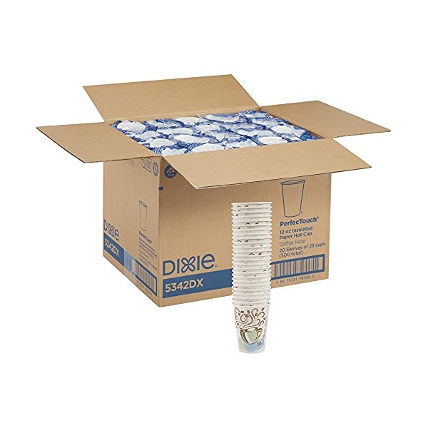 Dixie, DXE5342DXCT, PerfecTouch Paper Hot Cups, 500 / Carton