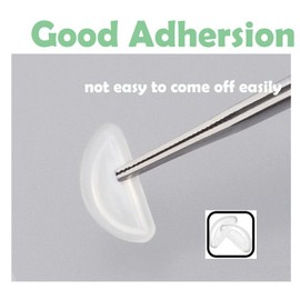 Eyeglass Nose Pads,Silicone Nose Pads for Glasses,Anti-Slip Soft Nose Pads for Plastic Frames (Clear/3.5mm),5 Pairs
