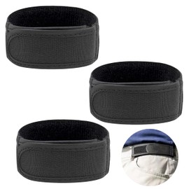 YqsIbth No Buckle Belts for Men, 3PCS No Buckle Elastic Belt, Lazy Adjustable Belts Side Waist Buckless Belt for Men Waist Belt Lnvisible Waist Tightener(Black)