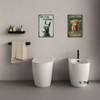 VOTHI Highland Cow Tin Signs ; Are You Pooping;Funny Bathroom