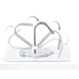 OPHRBU Adhesive Hooks, Heavy Duty Self Adhesive Hooks，Wall Hangers for Kitchen Bathroom Shower Door Hanger Hooks 30 Pack