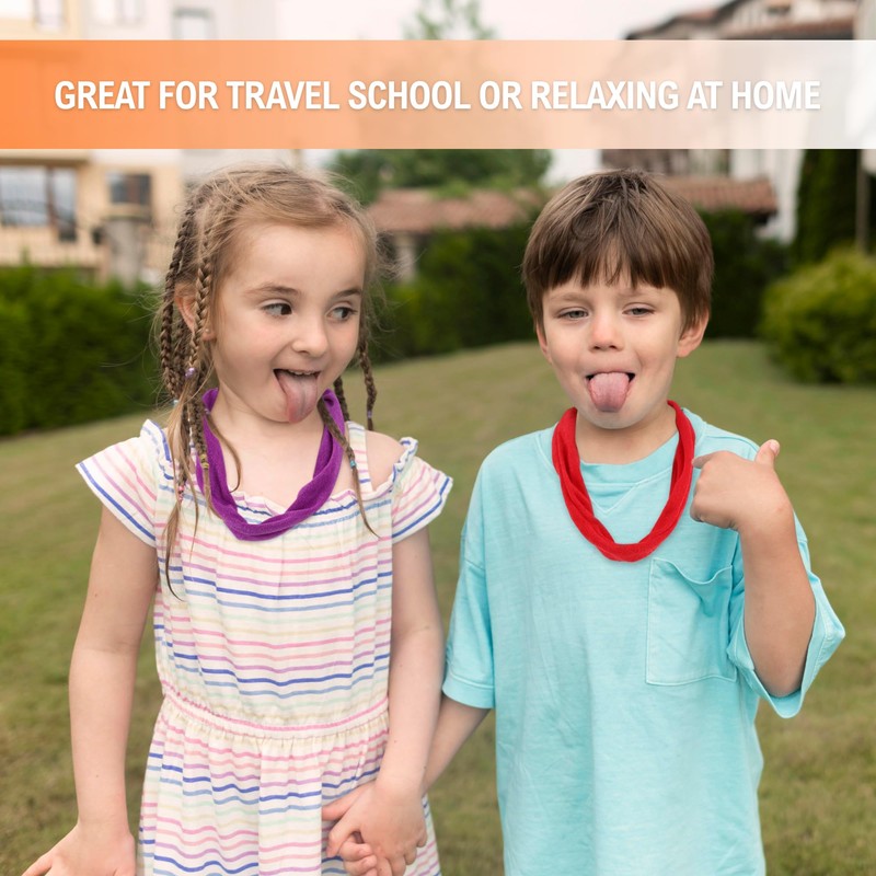 Sallurna 8 Pack Fabric Chewy Necklaces, Terry Cloth Chew Necklace