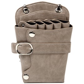 Charlottey Professional Scissor Case for Hairdresser Trimmer, 5 Scissor Bags with Belt (Khaki)