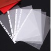 100x A4 Clear Plastic Punched Pockets Sheet Protectors Transparent Cover