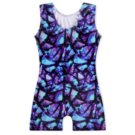 EQSJIU Tumbling Equipment Biketards Rainbow Unicorn Dinosaur Mermaid Leopard Donut Galaxy 9-10 Years