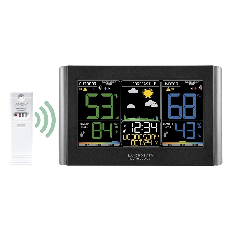 La Crosse Technology Weather Station with Customizable Alerts, Weather Forecast,