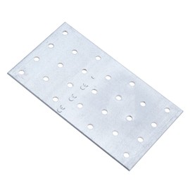 Flat Connecting Joining Plate Galvanised 100x140x2 mm Sleeper Joining Plate Heavy Duty Exploitation Timber Universal Brackets for Wood Fixing Joining Repair Connector ( 2pcs)