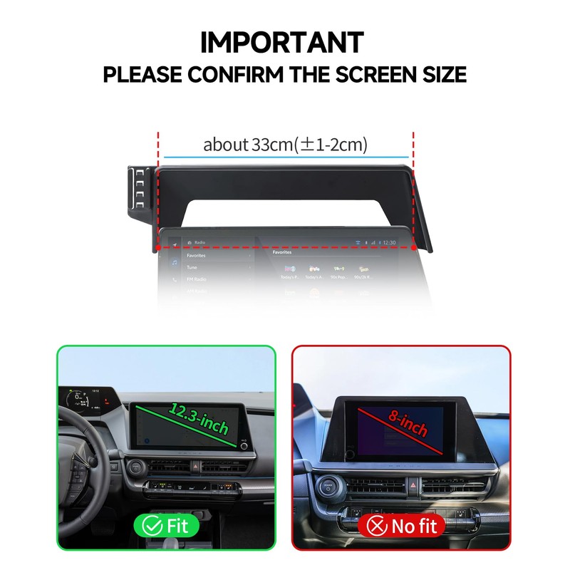 Qi2.2 25W Wireless Charger Car Phone Mount for Toyota Prius