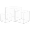 Belle Vous Clear Acrylic Display Case (Pack of 3) Acrylic