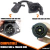 CARROFIX Adaptador de cableado de 7 pines redondo a 7