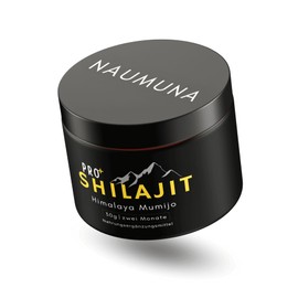 NAUMUNA 30 g Pure Himalaya Mumijo Shilajit Resin (High Dose), 500 mg per Daily Dose, Rich in Fulvin and Humic Acid, 85+ Minerals, No Additives, Vegan & Tested, 60 Servings