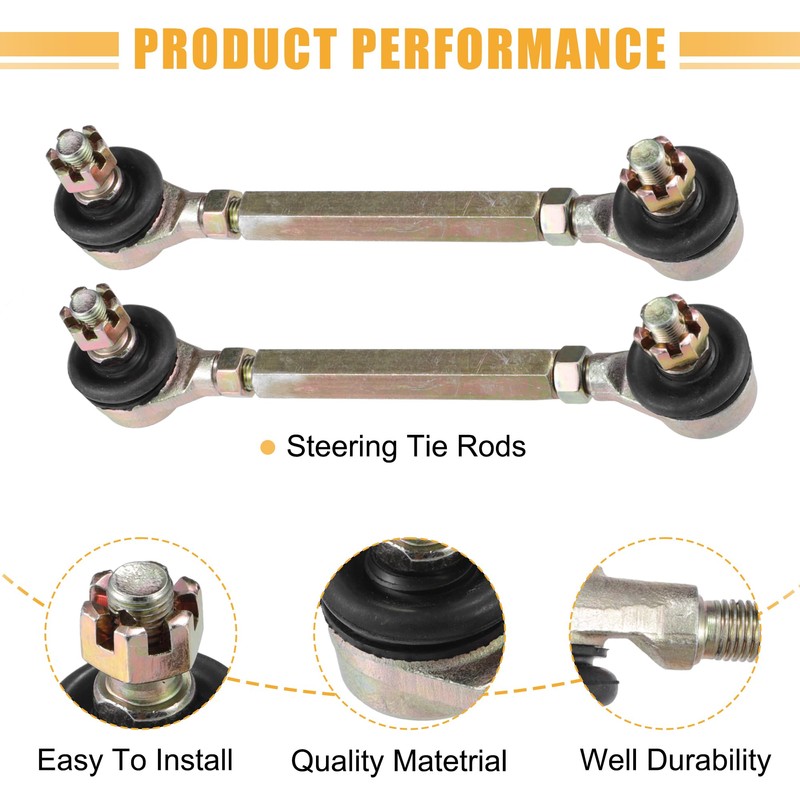 X AUTOHAUX 9cm 3.54" Steering Tie Rod End Tie Rod