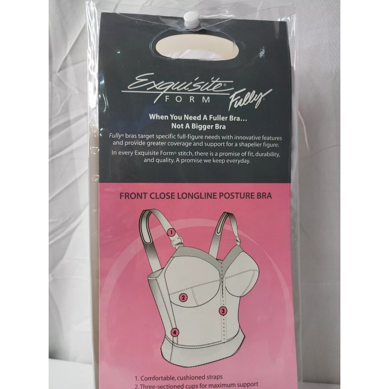 Exquisite Form Fully 44D Exquisite Form Fully Front Closure Longline
