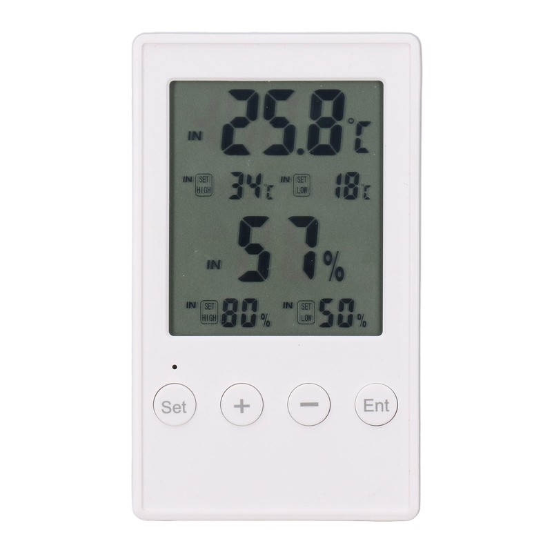 Humidity and Temperature Monitor Multifunctional Digital Hygrometer Thermometer with Probe