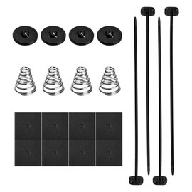 QKYS 1 Sets Electric Cooler Tie Down Kit Radiator Fan Zip Ties for Car, Electric Fan Mounting Kit Cooler Mount Hold Down Straps, Mounting Bracket for Electric Cooling Fan Transmission Cooler Radiator