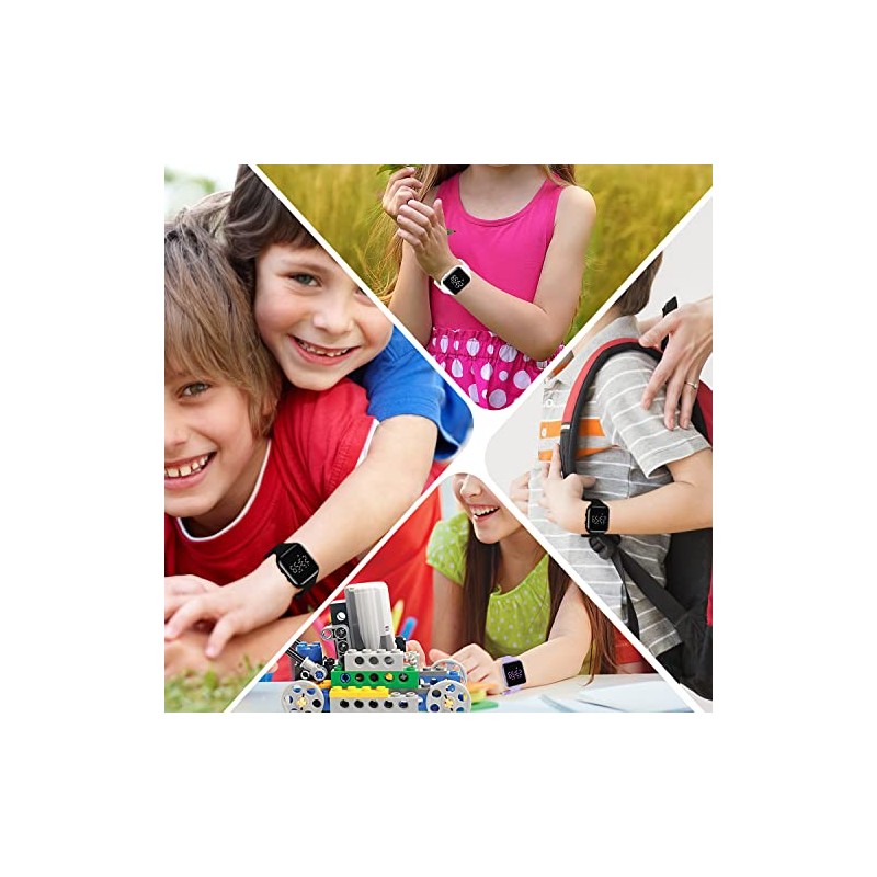 A ALPS Kids Fitness Tracker Watch Silicone Bands Ages 3-16