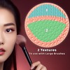 2 Pieces Silicone Makeup Brush Cleaner, YalsFTY Cosmetic Brush Scrubber