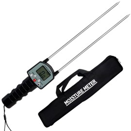 Upgrade TK100H Hay Moisture Tester,Portable Hay Moisture Meter with Bag,Hay Moisture Tester Probe for Forage,Leymus Chinensis,Pennisetum hydridum