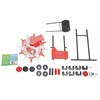 CRYBY Hand-Push Seeder, Walk-Behind Row Corn Planter Seeder Manual Roller