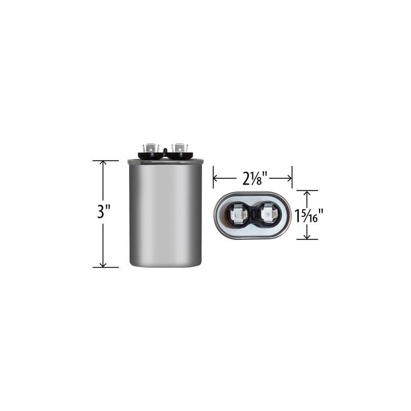 USA Replacement for Genteq Oval Capacitor 10 UF MFD 370V