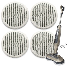 F Flammi Steam & Scrub Mop Pads for Shark S7001 S7000AMZ Steam & Scrub Mop Dirt Grip Steam Mop Replacement Pads (4 Scrub)