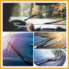 Partuto 2 Pcs 26inch 24inch Car Rubber Windshield Wiper Blade