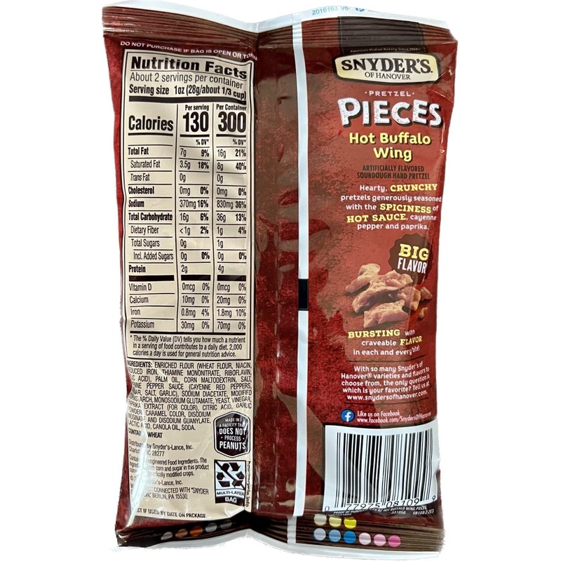 Snyder of Hanover Hot Buffalo Wing Pieces 2.25 Oz (Pack