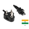 DINIC Power Cable for India Type D to C5, BIS,