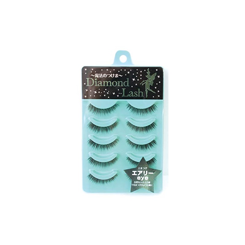Diamond Lash [Airy Eye] 5 Pairs (For Upper Eyelashes) Natural