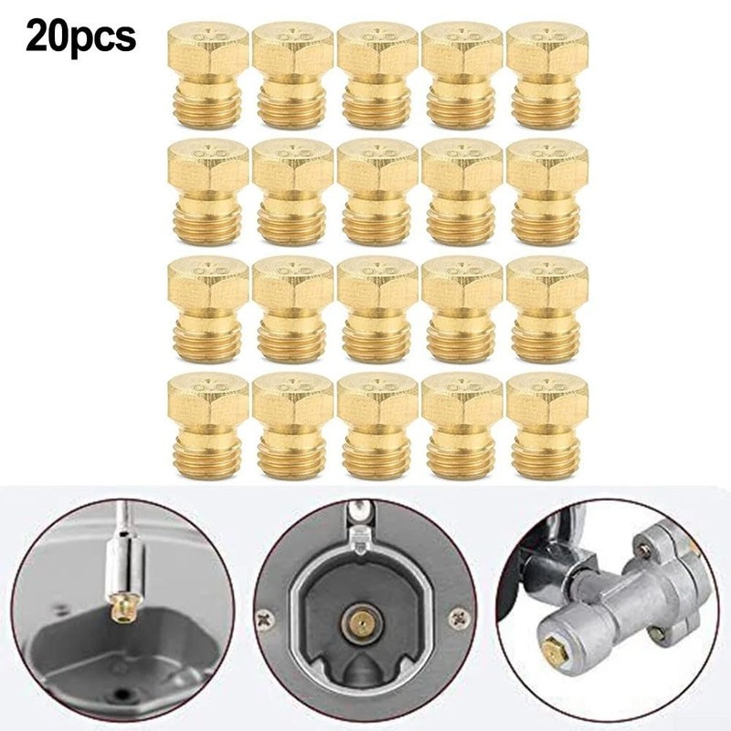 Pack of 20 Burner Nozzles, 0.5 mm Burner Gas Stove