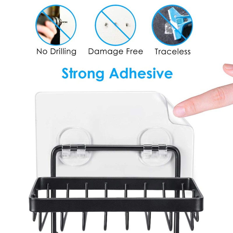 ODesign Soap Dish Sponge Holder with Hook for Bathroom Shower