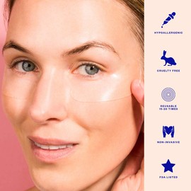 Wrinkles Schminkles Eye Wrinkle Patches - Made in USA - Reduce Dark Bags Under Eyes, Crows Feet & Puffiness Overnight with 100% Medical Grade Silicone Pads (1 Pair)