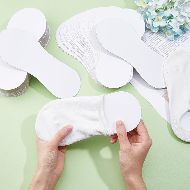 SUPERFINDINGS 80 Sheets Cardboard Socks Inserts Chipboard Cardboard for Socks