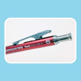 Pentel Graphgear 1000 Mechanical Pencil 0.5mm Satin Red Barrel HB Lead, 1 Mechanical Pencil (YPG1015-B)