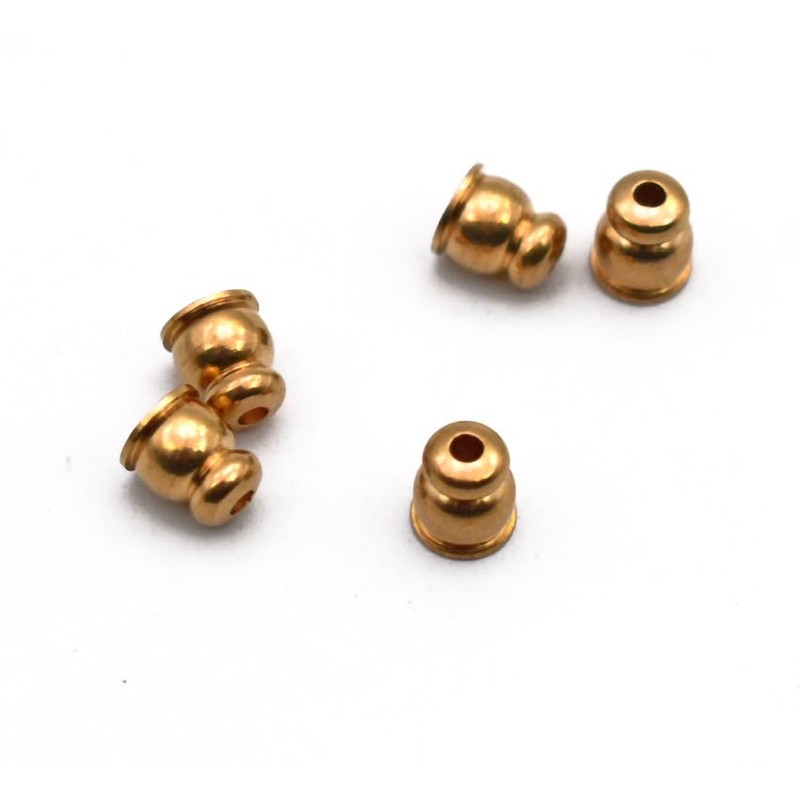 KTGCOZS Pack of 100 Brass Lure Bodies Fishing Inline Spinner