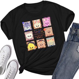 SKZ Tshirt Bangchan Jisung Felix Hyunjin I.N Changbin Seungmin Merch Tops for Women Men