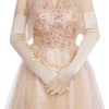 Wobe Long Opera Party 20s Satin Gloves Stretchy Adult Size