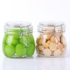 Glass Containers With Lids 16 Oz Wide Mouth Airtight Jars