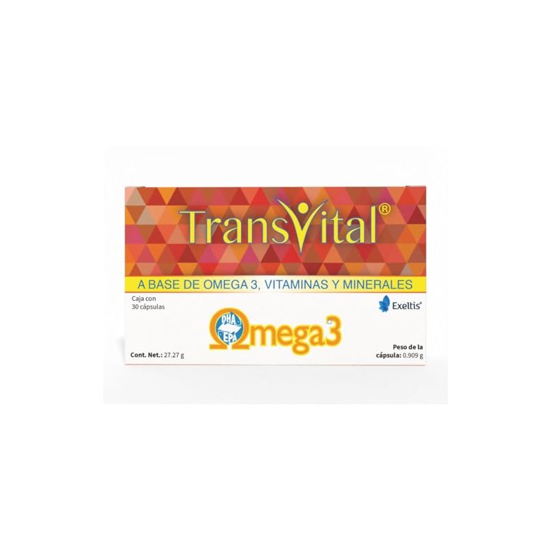 Transvital Suplemento Alimenticio a Base de Omega 3, Vitaminas y