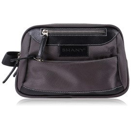 SHANY Cosmetics Portable Toiletry Makeup Bag with Various Compartments - Water-resistant and Scratch-proof Makeup Travel Organizer - BROWN FABRIC