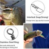 Fishing Barrel Swivel with Double Safety Snaps Brass Fishing Swivels