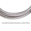 DOZYANT 6 Feet Braided Stainless Propane Hose Assembly with Both