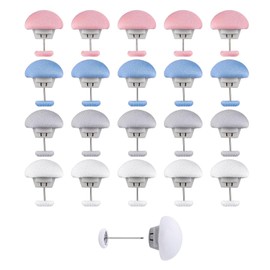 Rhoyee 20 Pcs Duvet Pins，Cute Mushroom Bedding Clips with Strong Grip, Easy to Use, Suitable for Kids, Adults, Sofa or Bedroom （Colorful）