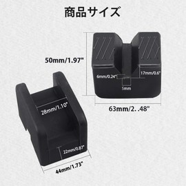 Chelhead Jack Pad Rubber Rubber Cushion Tire Jack Square Jack Up Adapter Altitude Increase Tire Replacement Pack of 4