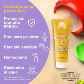 Tri Pack Protector Solar Fotosun Niños Facial Corporal Aroma Piña Coco 125