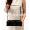 Lizipai Store shopping plastic bag holder storage basket , chrome