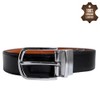 KHIM Mens Leather Belt Reversible, Belts for Men with Rotated