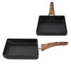 Tamagoyaki Rectangular NonStick Saucepan Black Practical Frying Pan Kitchen Supplies